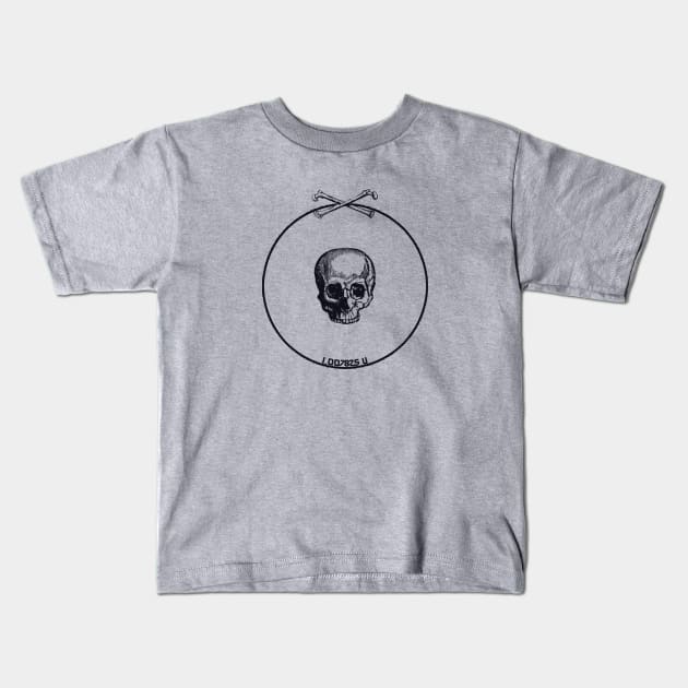 Hydrogen Skull Kids T-Shirt by Harley Warren